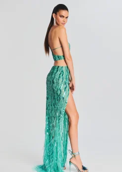 Clearance Vice Sequin Feather Dress Bridal Party