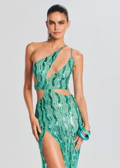 Clearance Vice Sequin Feather Dress Bridal Party