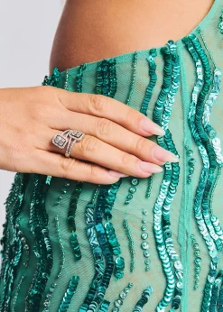 Clearance Vice Sequin Feather Dress RETROFÊTE