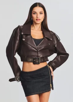 Cheap Victoria Leather Jacket Jackets