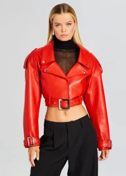Store Victoria Leather Jacket Night Out