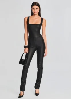 Best Viper Coated Denim Catsuit Jumpsuits