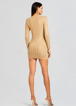 Hot Virginia Embellished Knit Dress Men Neutral Moments