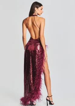 Sale Vixen Sequin Feather Dress Guest Of