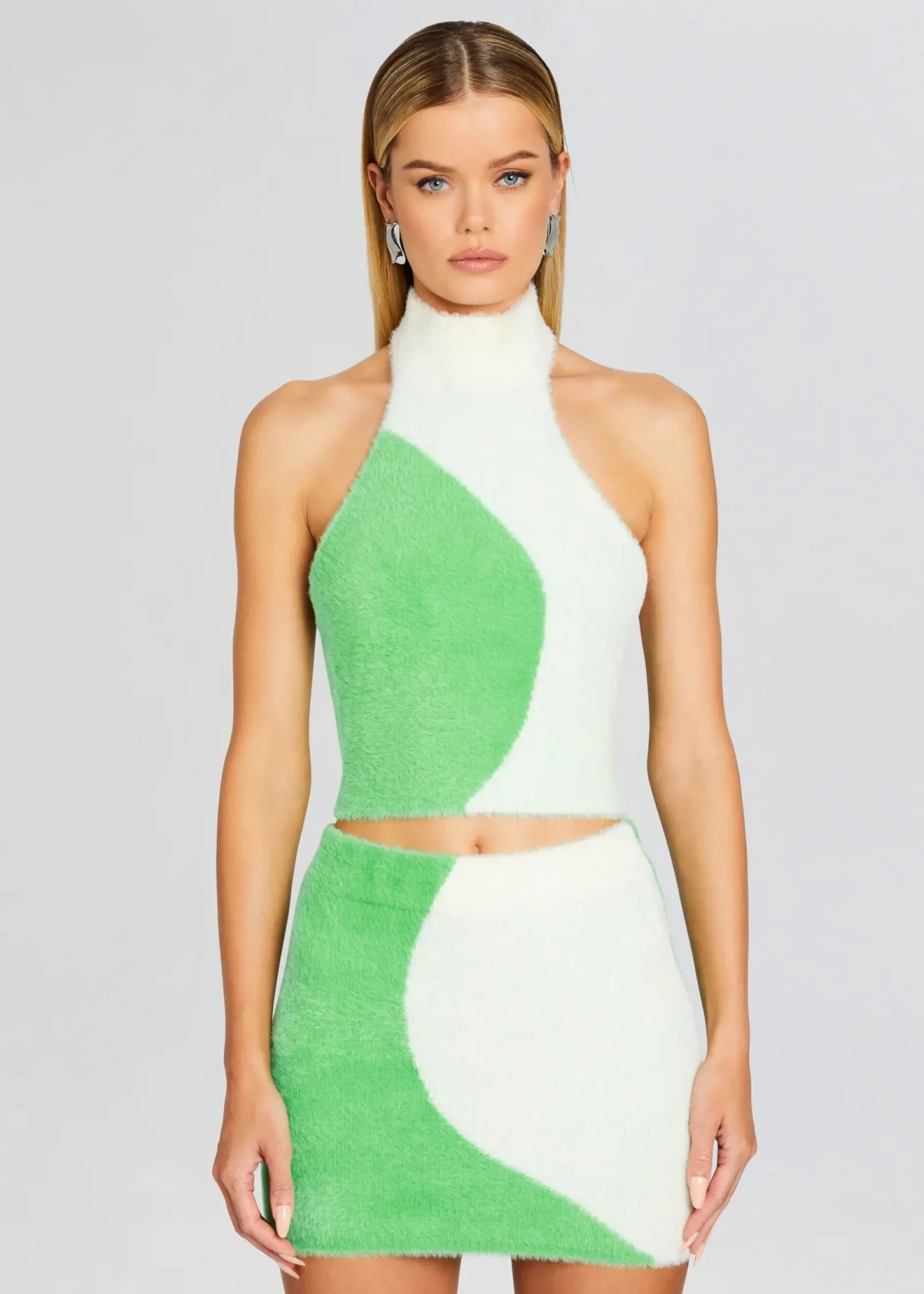 Hot Wilma Fuzzy Crop Top Spring Knits