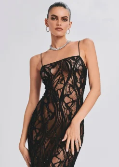 Cheap Winnie Embellished Lace Dress RETROFÊTE