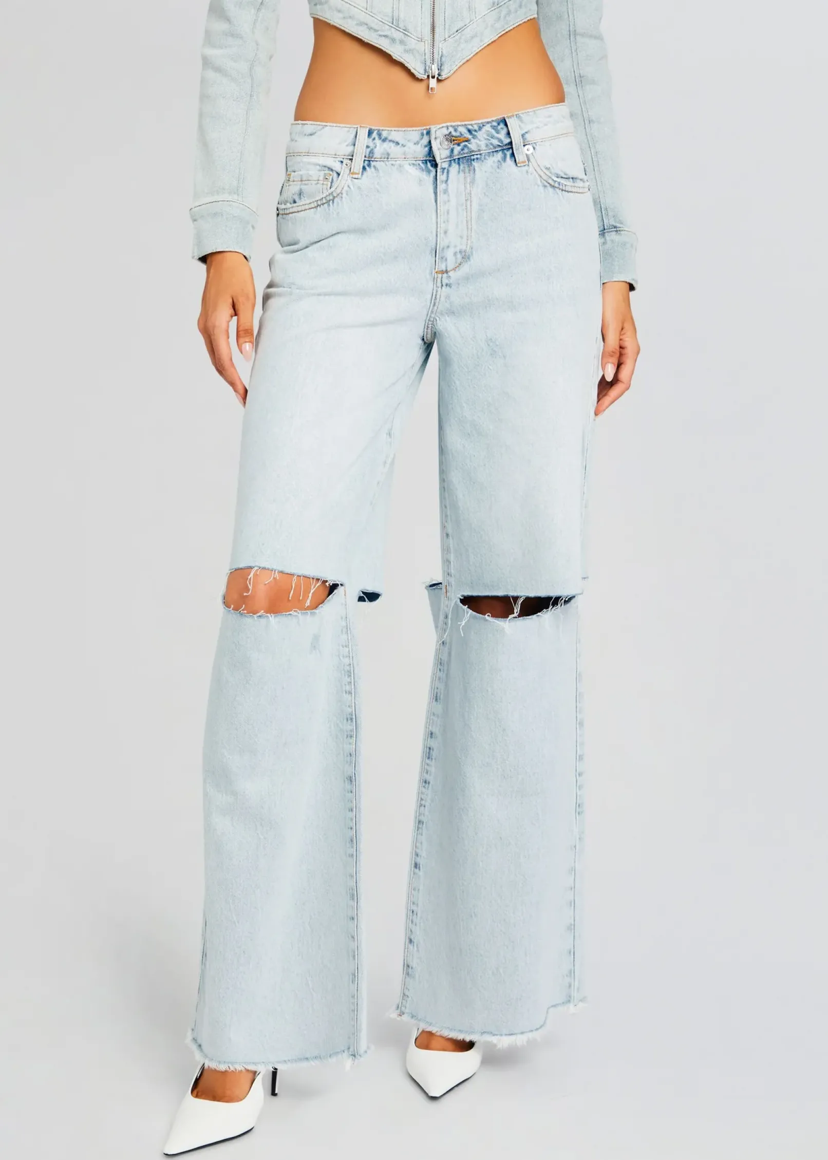 Discount Wrenley Low-Rise Jean Denim