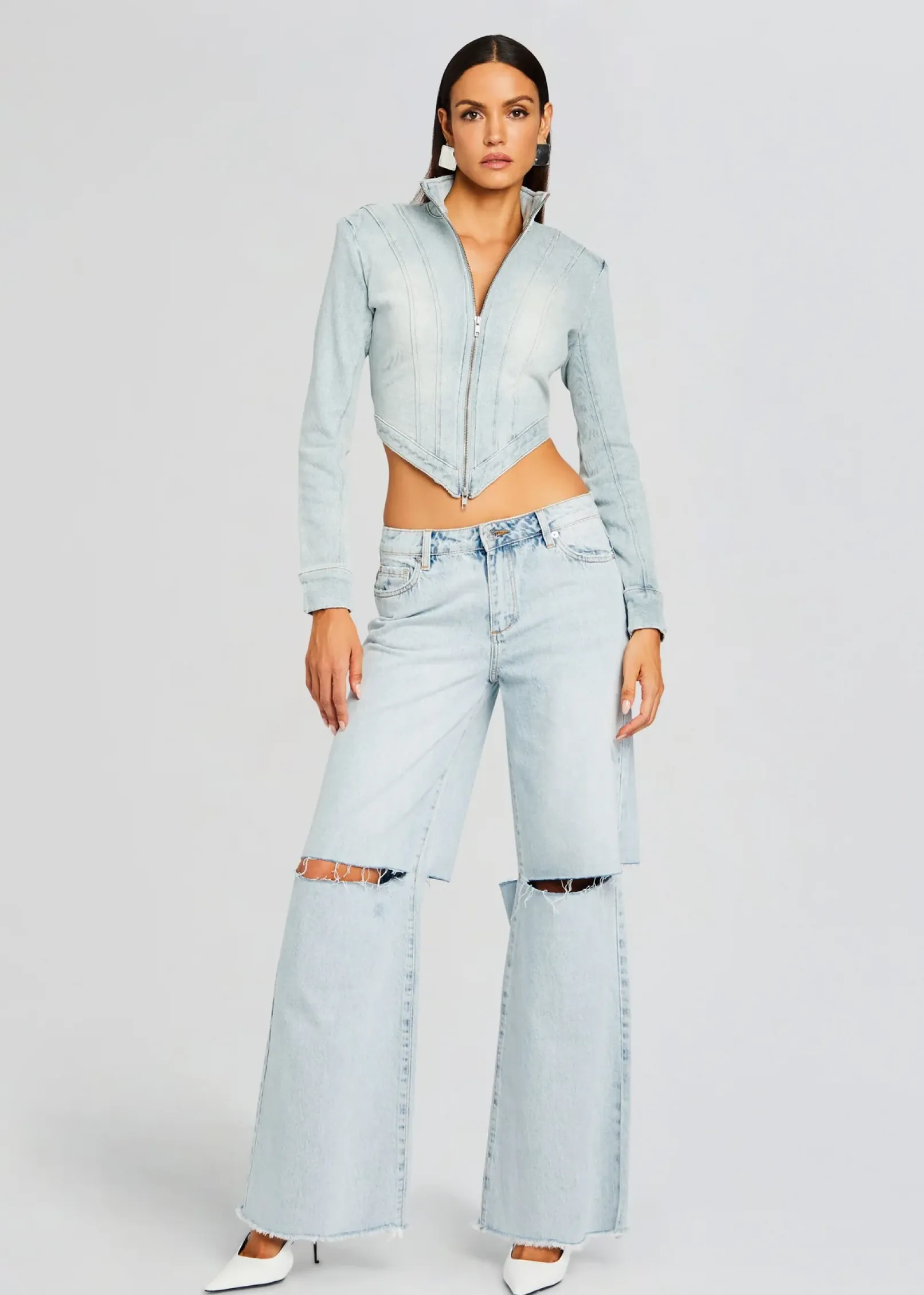 Discount Wrenley Low-Rise Jean Denim