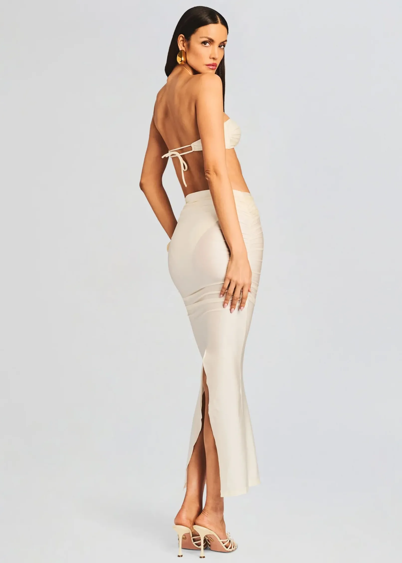 Hot Yara Lyrca Maxi Skirt Resort '24