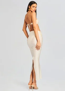Fashion Yara Lyrca Maxi Skirt Honeymoon Looks