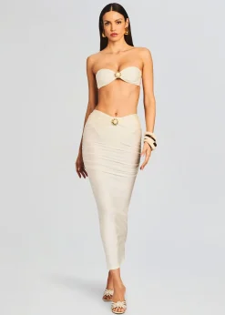 Fashion Yara Lyrca Maxi Skirt Honeymoon Looks