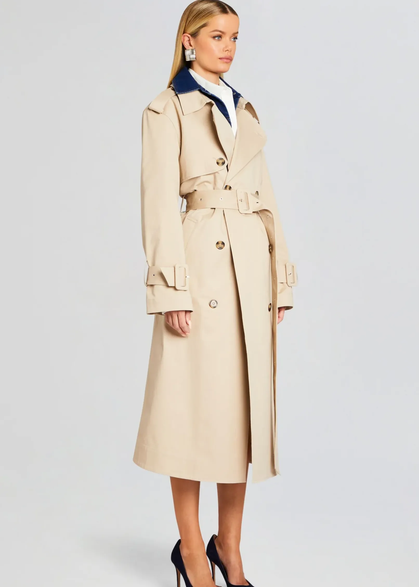 Store York Trench Coat Business Chic