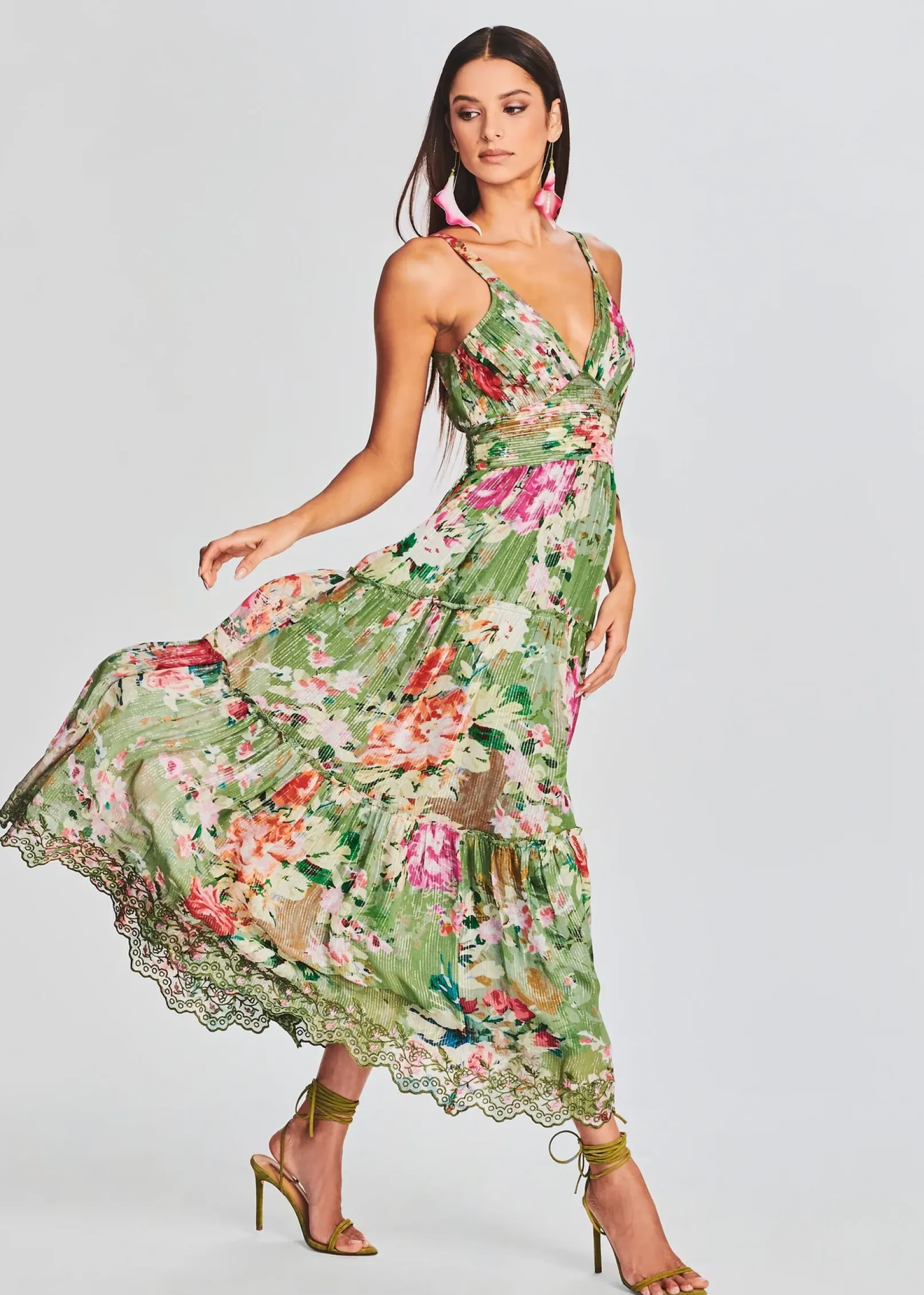 Online Zaria Long Dress Midi