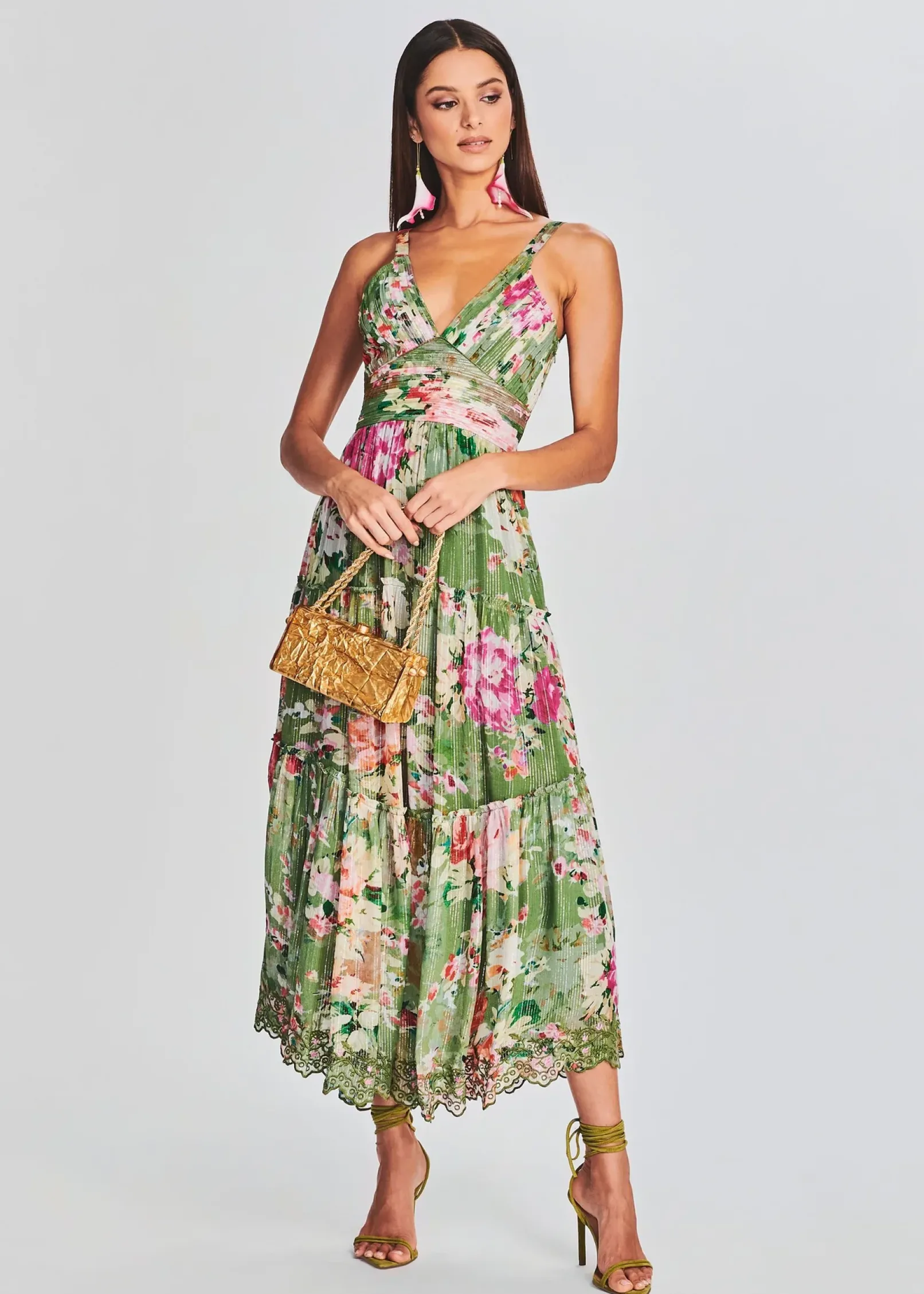 Online Zaria Long Dress Midi