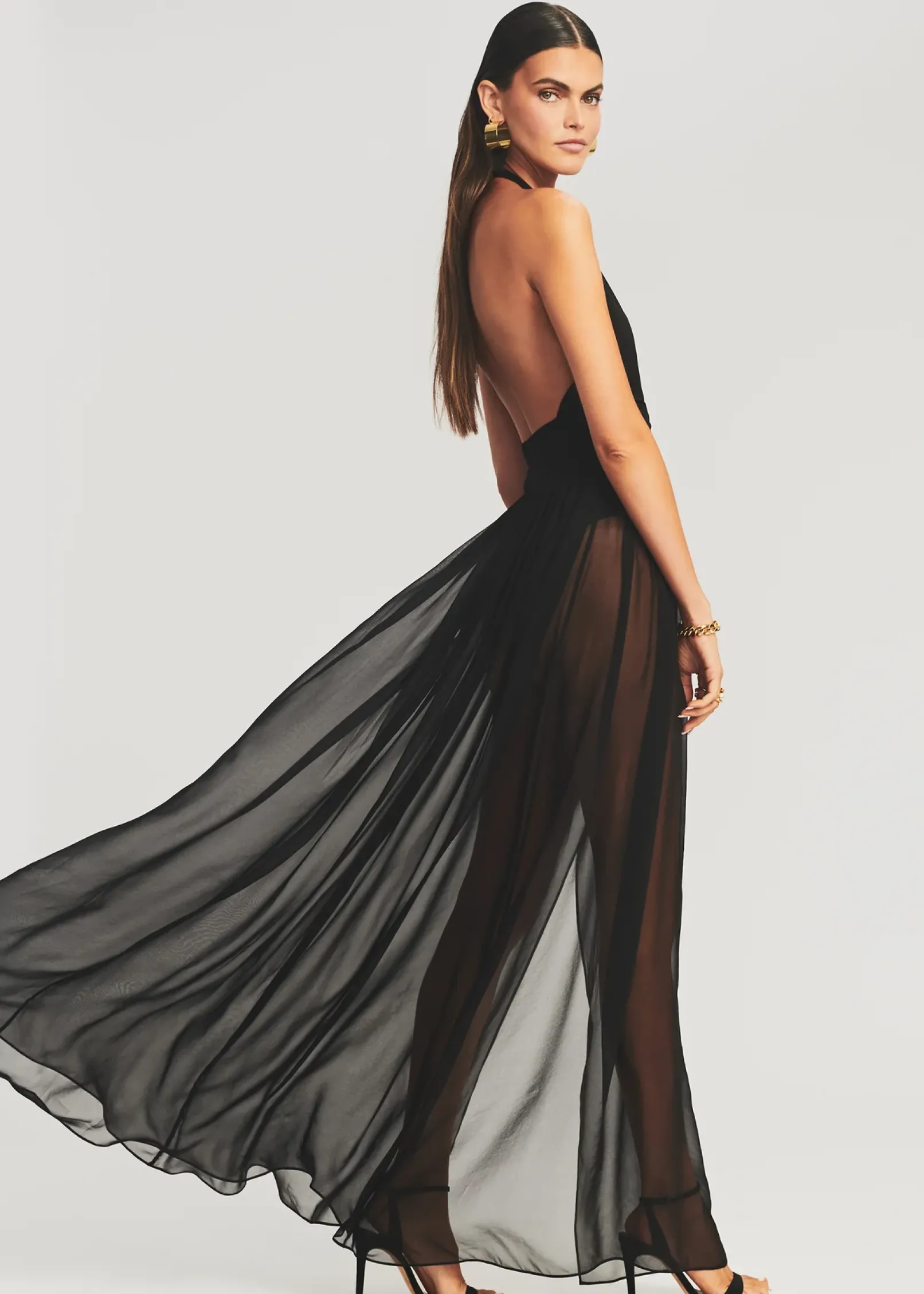 Cheap Zion Silk Chiffon Dress RETROFÊTE