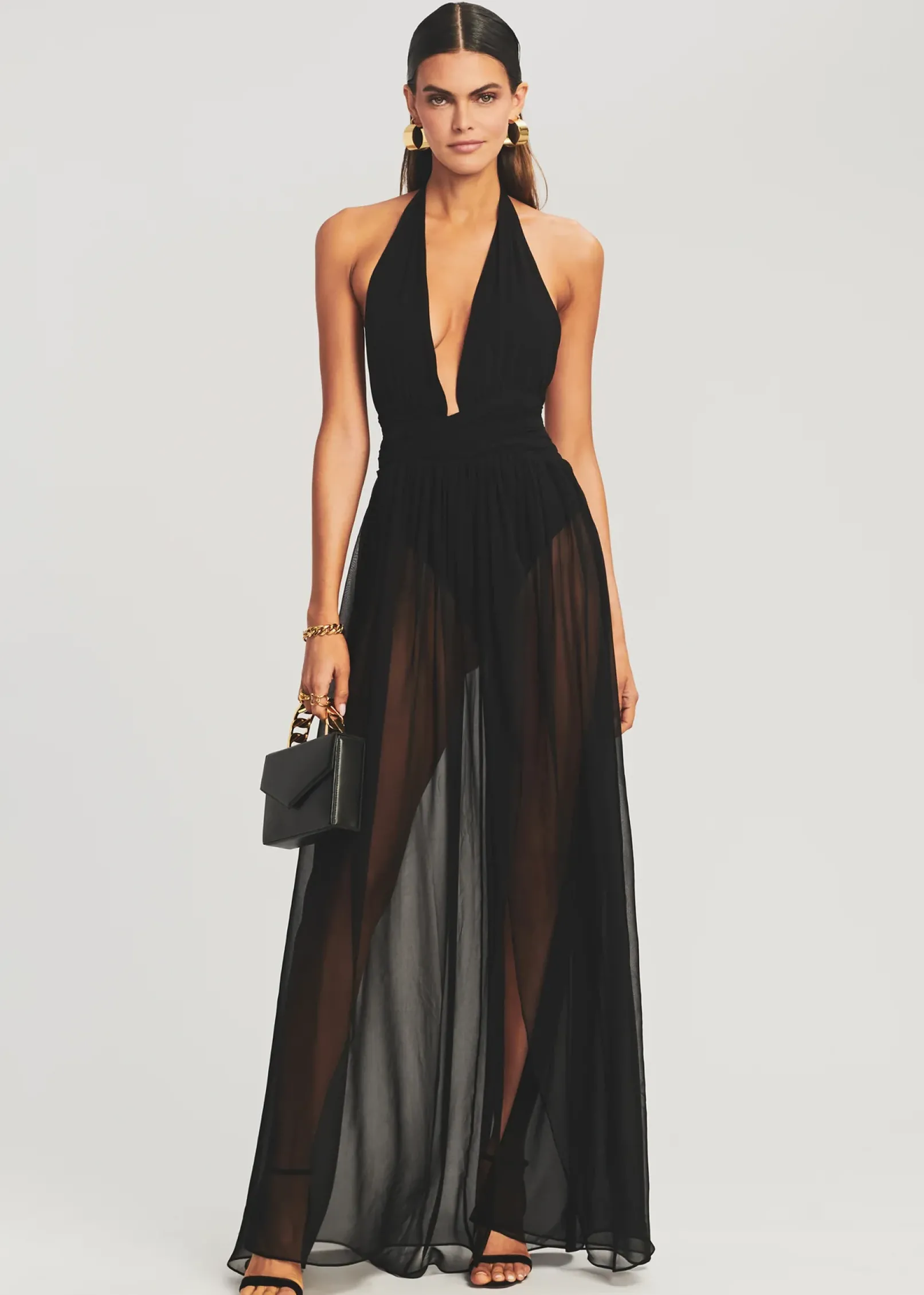 Cheap Zion Silk Chiffon Dress RETROFÊTE