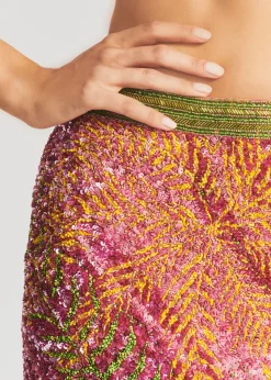 Clearance Zulu Sequin Palm Skirt Final Sale