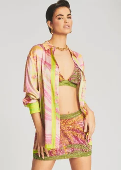 Clearance Zulu Sequin Palm Skirt Honeymoon Looks